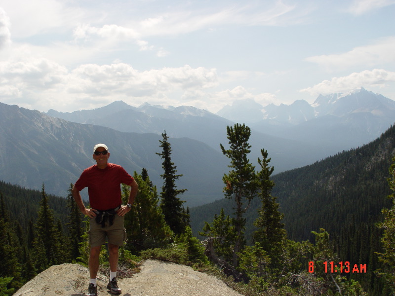 John with Yoho Peaks in Background